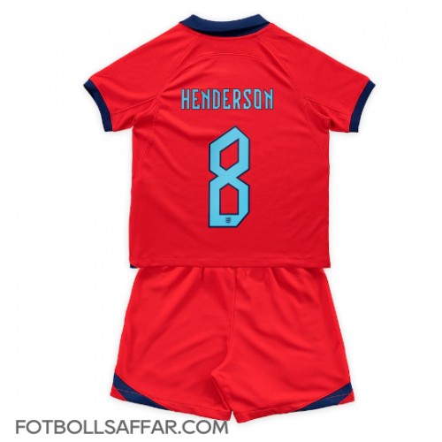 England Jordan Henderson #8 Bortadräkt Barn VM 2022 Kortärmad (+ Korta byxor)